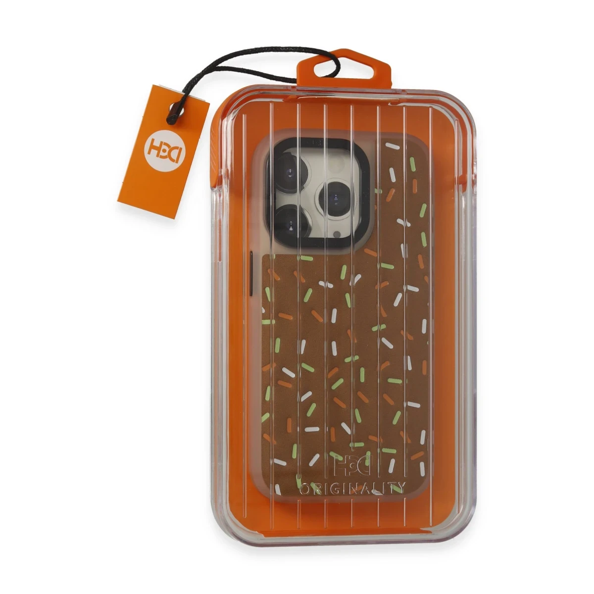 HDD Apple iPhone 15 Pro Kılıf HBC-222 Bern Kapak - Kahverengi