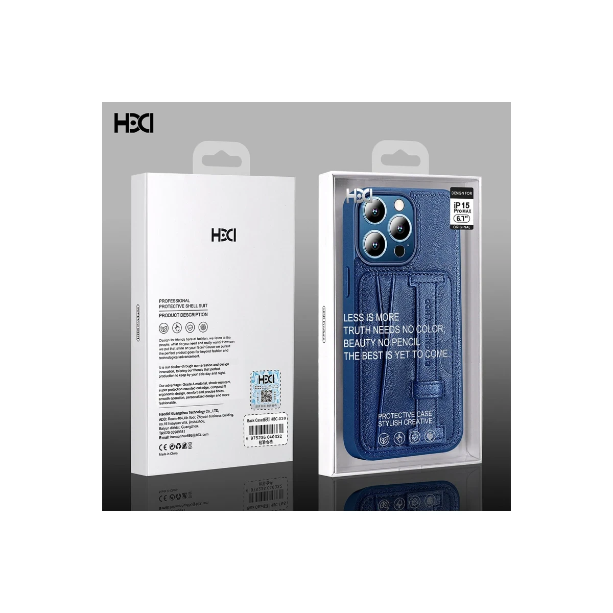 HDD Apple iPhone 15 Pro Kılıf HD Deri Kartvizitli Kapak - Siyah