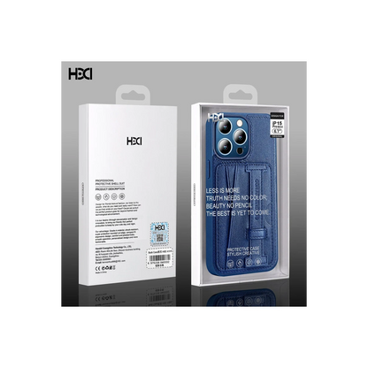 HDD Apple iPhone 15 Pro Kılıf HD Deri Kartvizitli Kapak - Siyah
