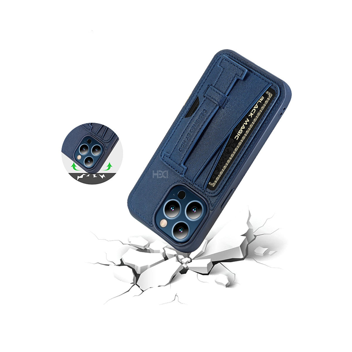 HDD Apple iPhone 15 Pro Kılıf HD Deri Kartvizitli Kapak