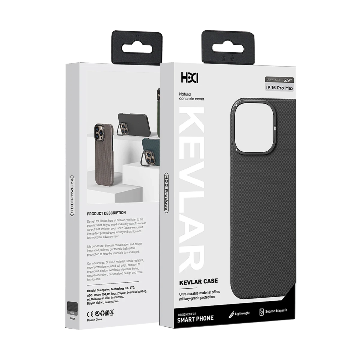 HDD Apple iPhone 15 Pro Max Blaze 1000D Kevlar Magsafe Kılıf - Gold