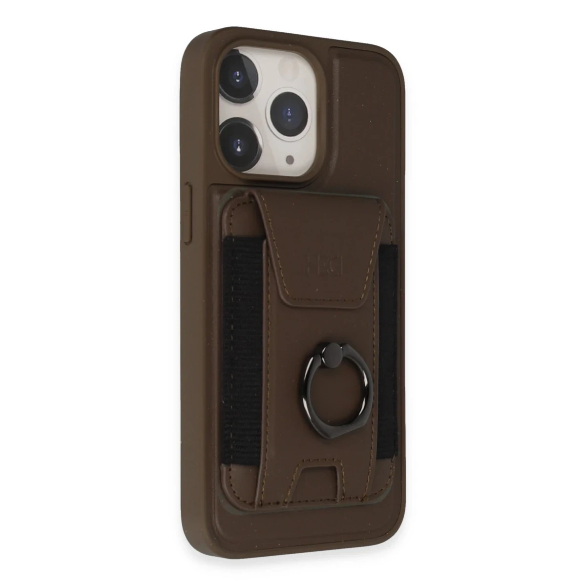 HDD Apple iPhone 15 Pro Max HBC-228 Havana Magnet Kartvizitli Kapak - Titan Gri