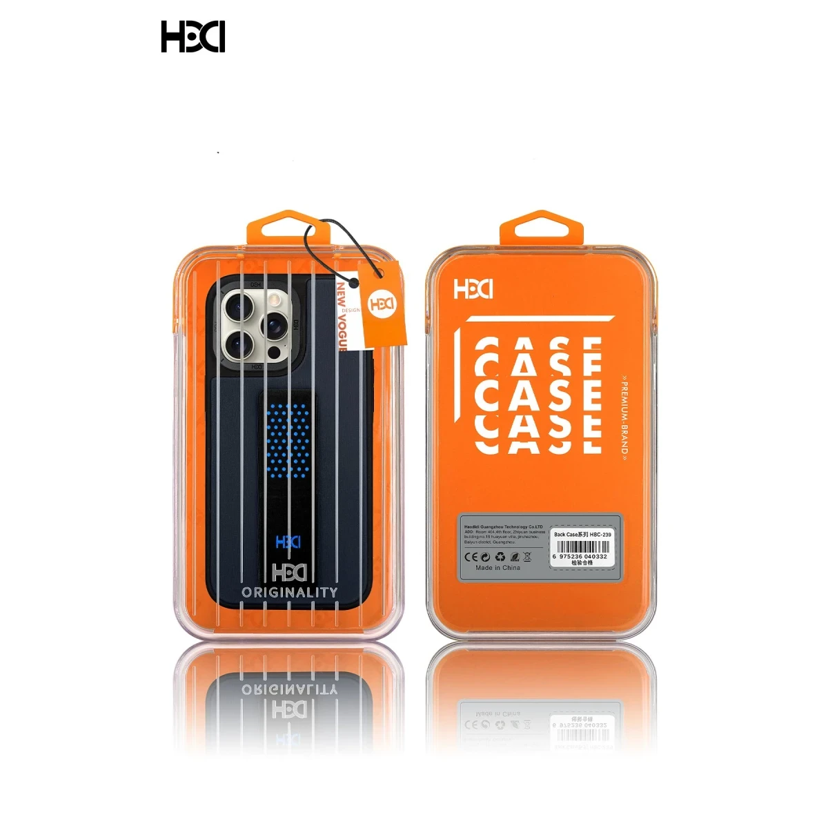 HDD Apple iPhone 15 Pro Max HBC-239 Colombo Standlı Kapak - Siyah