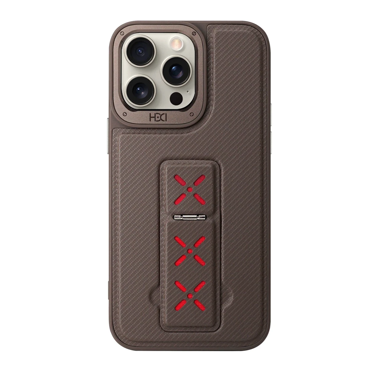 HDD Apple iPhone 15 Pro Max HBC-248 Lima Standlı Kapak - Titan Gri