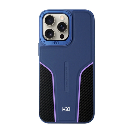 HDD Apple iPhone 15 Pro Max HBC-264 Lambor Karbon Fiber Sport Kapak - Lacivert