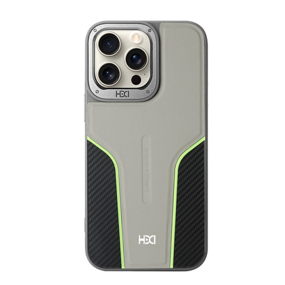 HDD Apple iPhone 15 Pro Max HBC-264 Lambor Karbon Fiber Sport Kapak - Natural Grey