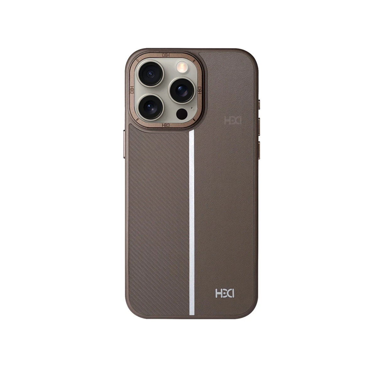 HDD Apple iPhone 15 Pro Max Kılıf HBC-155 Lizbon Kapak - Gri