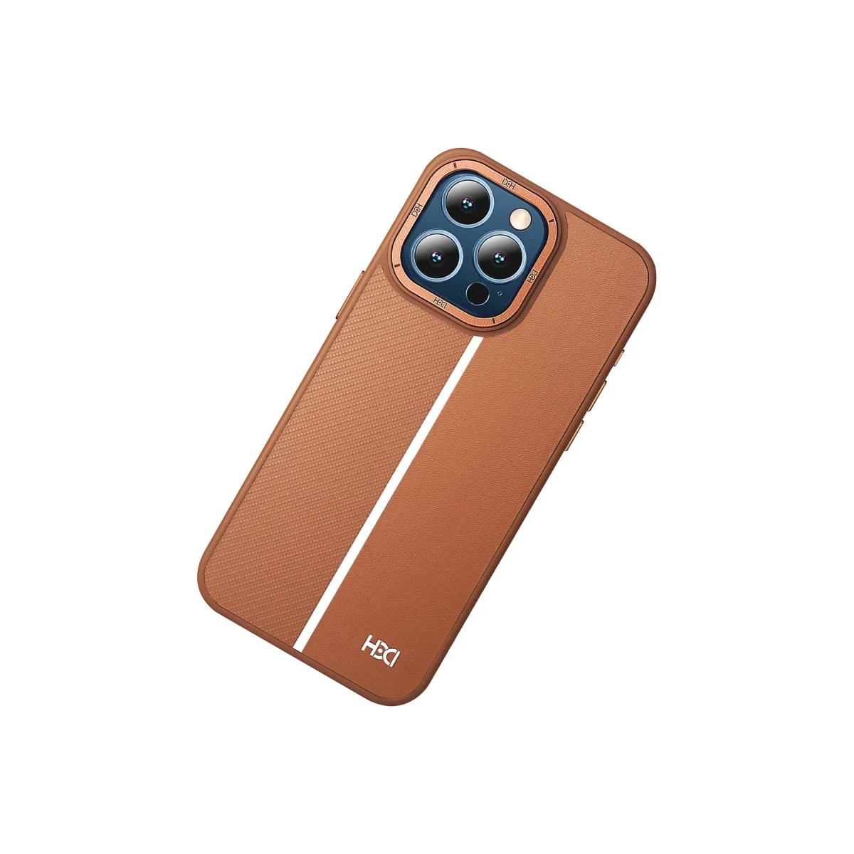 HDD Apple iPhone 15 Pro Max Kılıf HBC-155 Lizbon Kapak - Kahverengi