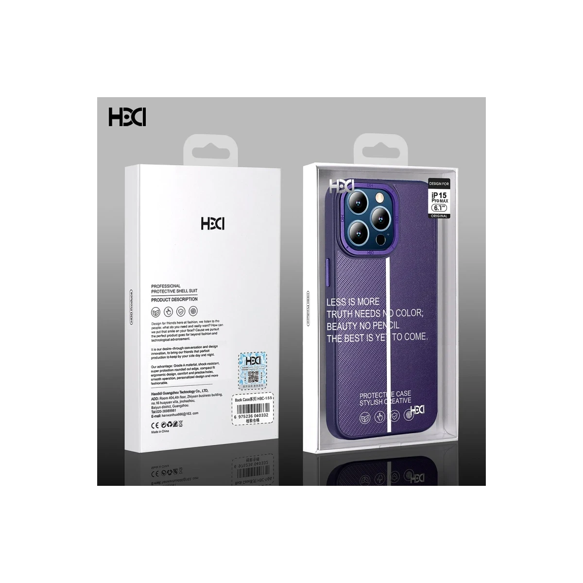 HDD Apple iPhone 15 Pro Max Kılıf HBC-155 Lizbon Kapak - Lacivert
