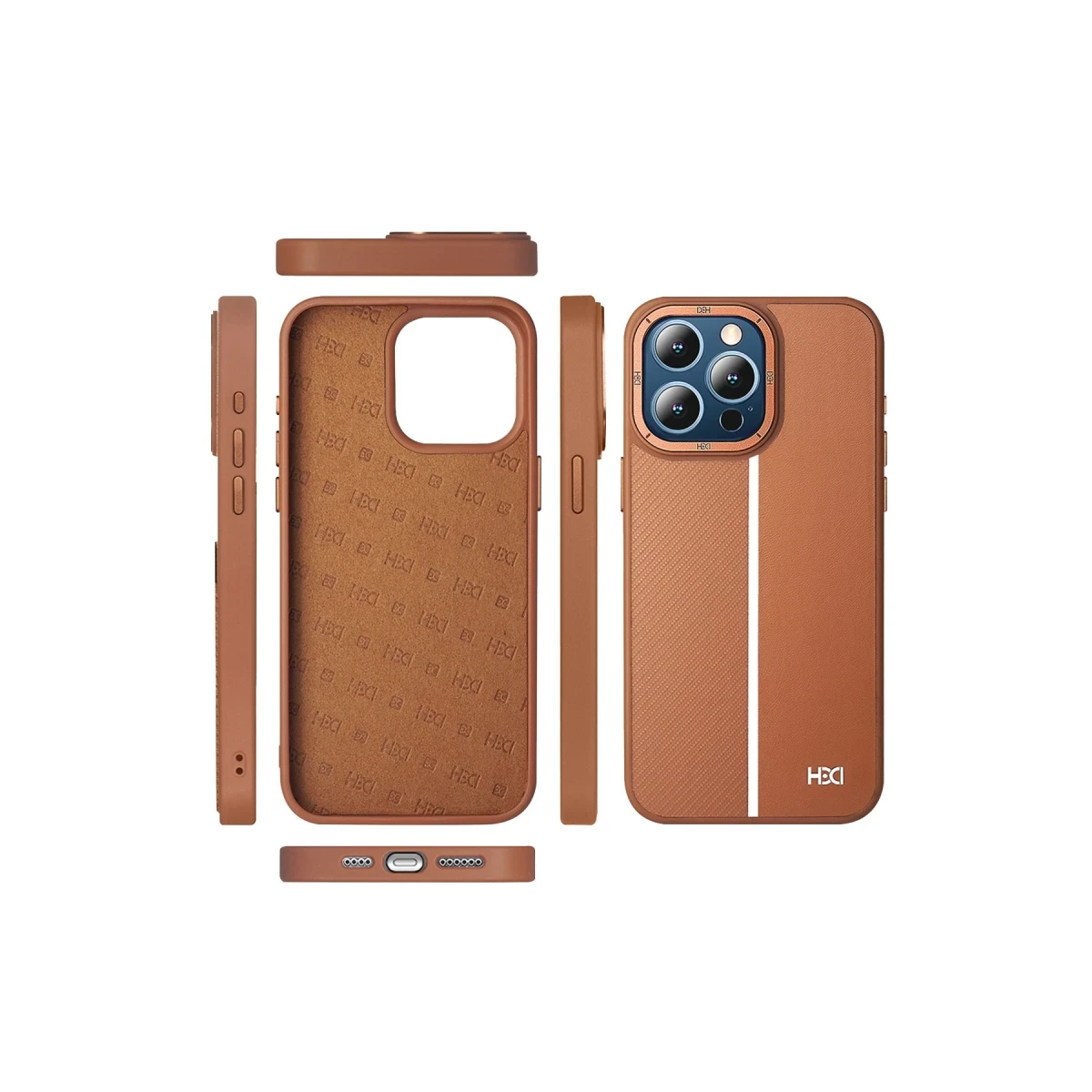HDD Apple iPhone 15 Pro Max Kılıf HBC-155 Lizbon Kapak - Lacivert