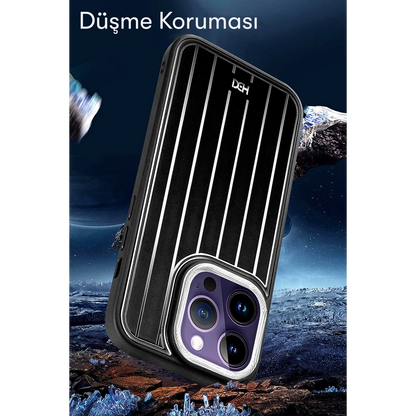 HDD Apple iPhone 15 Pro Max Kılıf HBC-190 Kolaj Kapak - Siyah
