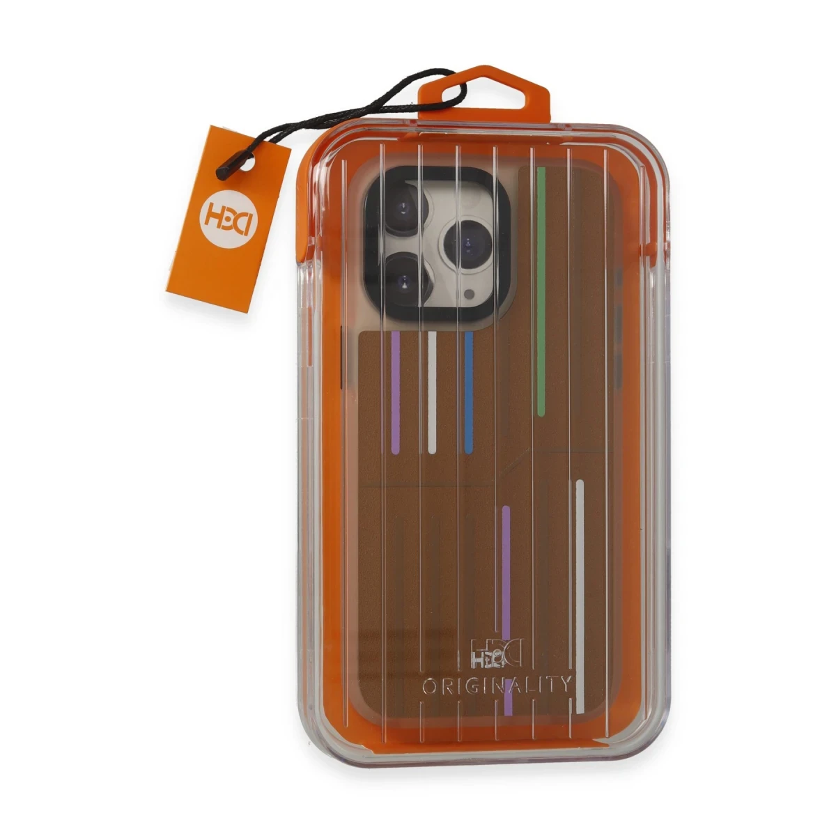 HDD Apple iPhone 15 Pro Max Kılıf HBC-221 Roma Kapak - Kahverengi