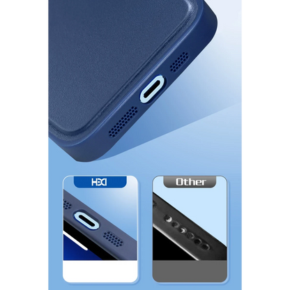 HDD Apple iPhone 15 Pro Max Kılıf HD Deri Luxury Magnet Kartvizitli Kapak - Derin Mor