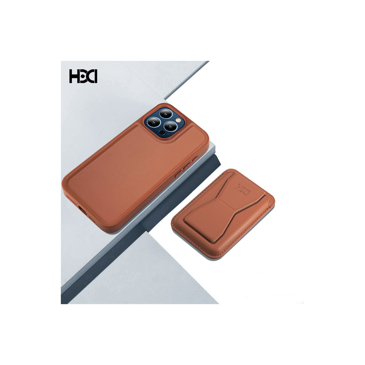HDD Apple iPhone 15 Pro Max Kılıf HD Deri Luxury Magnet Kartvizitli Kapak