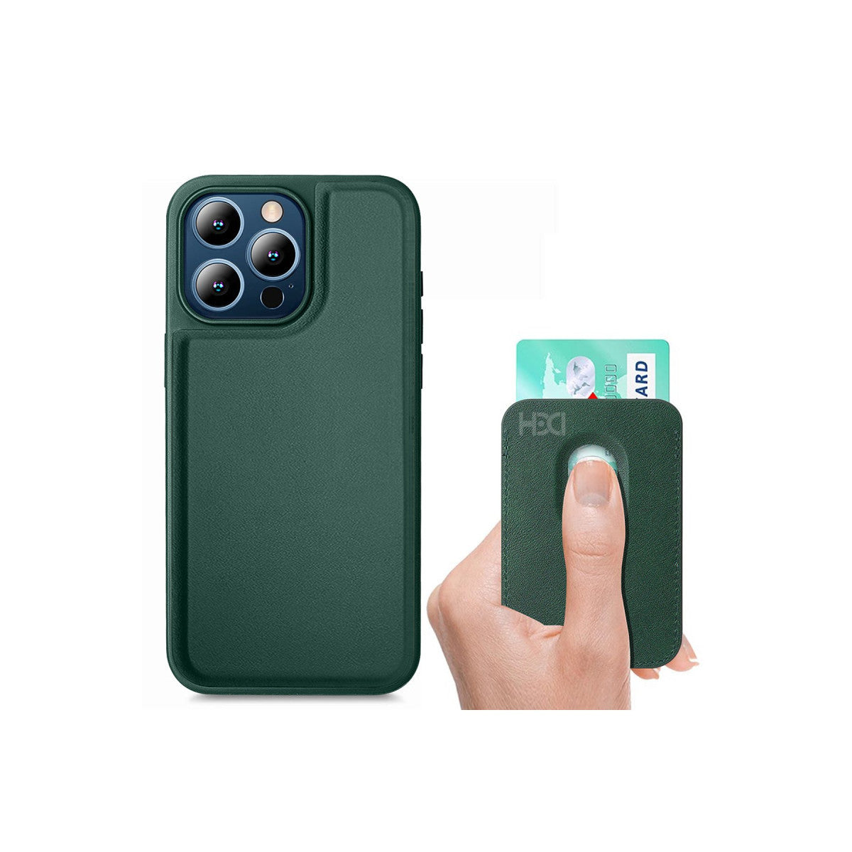 HDD Apple iPhone 15 Pro Max Kılıf HD Deri Luxury Magnet Kartvizitli Kapak