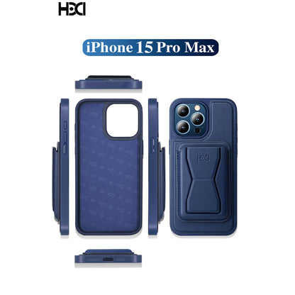 HDD Apple iPhone 15 Pro Max Kılıf HD Deri Luxury Magnet Kartvizitli Kapak