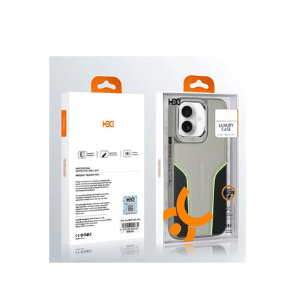 HDD Apple iPhone 16 HBC-264 Lambor Karbon Fiber Sport Kapak - Derin Mor