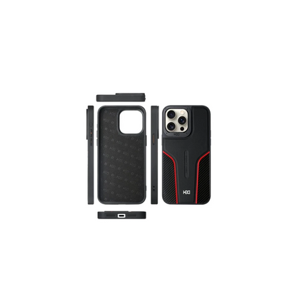 HDD Apple iPhone 16 HBC-264 Lambor Karbon Fiber Sport Kapak - Derin Mor