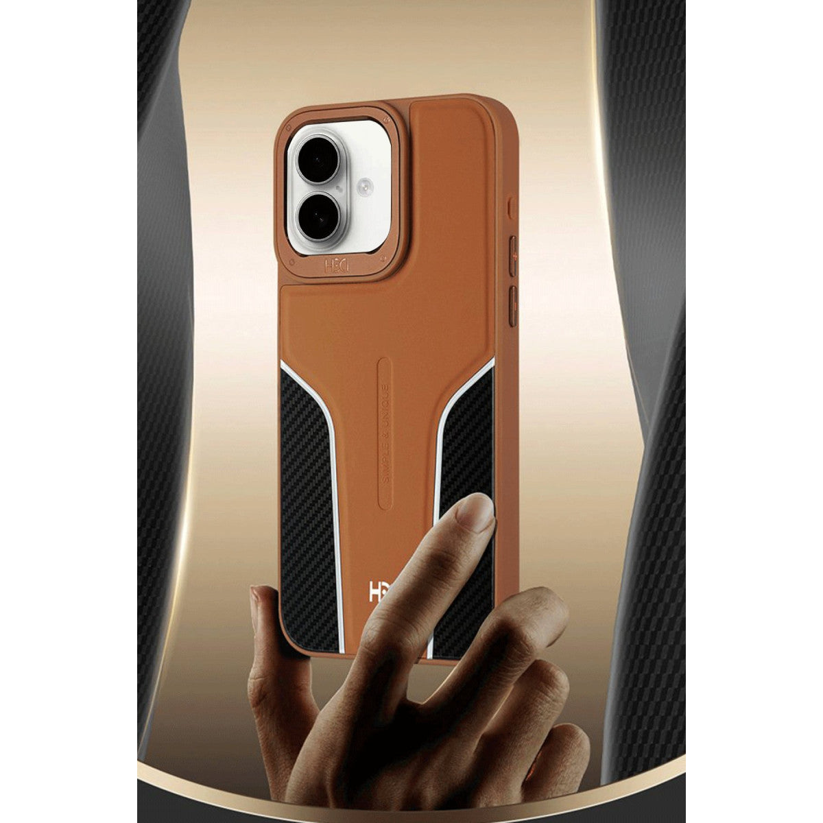 HDD Apple iPhone 16 HBC-264 Lambor Karbon Fiber Sport Kapak