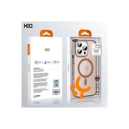 HDD Apple iPhone 16 HBC-274 PC 2.0 Şeffaf Magsafe Kapak - Şeffaf