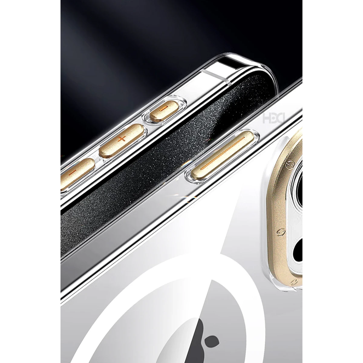 HDD Apple iPhone 16 HBC-306 Aden PC Magsafe Kapak - Siyah