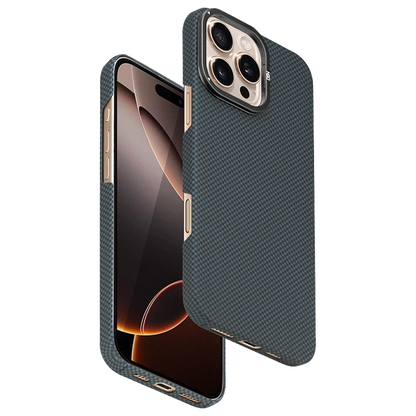 HDD Apple iPhone 16 Pro Blaze 1000D Kevlar Magsafe Kılıf - Mavi