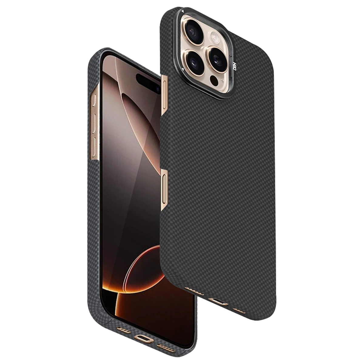 HDD Apple iPhone 16 Pro Blaze 1000D Kevlar Magsafe Kılıf - Siyah