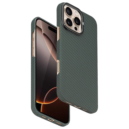 HDD Apple iPhone 16 Pro Blaze 1000D Kevlar Magsafe Kılıf - Yeşil