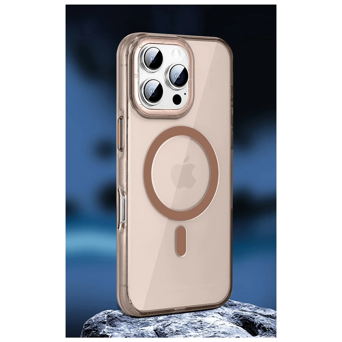 HDD Apple iPhone 16 Pro HBC-274 PC 2.0 Şeffaf Magsafe Kapak - Şeffaf