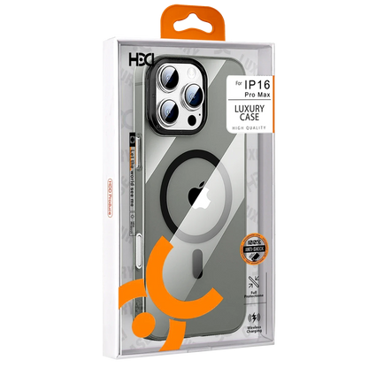 HDD Apple iPhone 16 Pro HBC-306 Aden PC Magsafe Kapak - Siyah