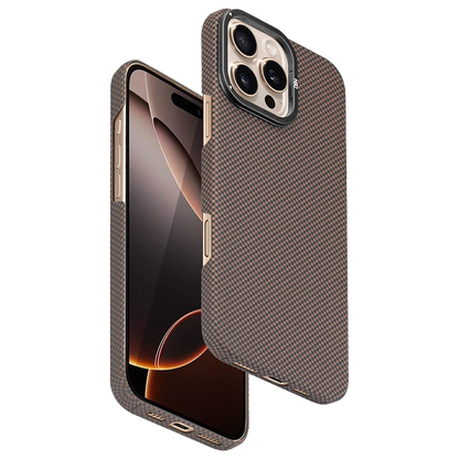 HDD Apple iPhone 16 Pro Max Blaze 1000D Kevlar Magsafe Kılıf - Gold