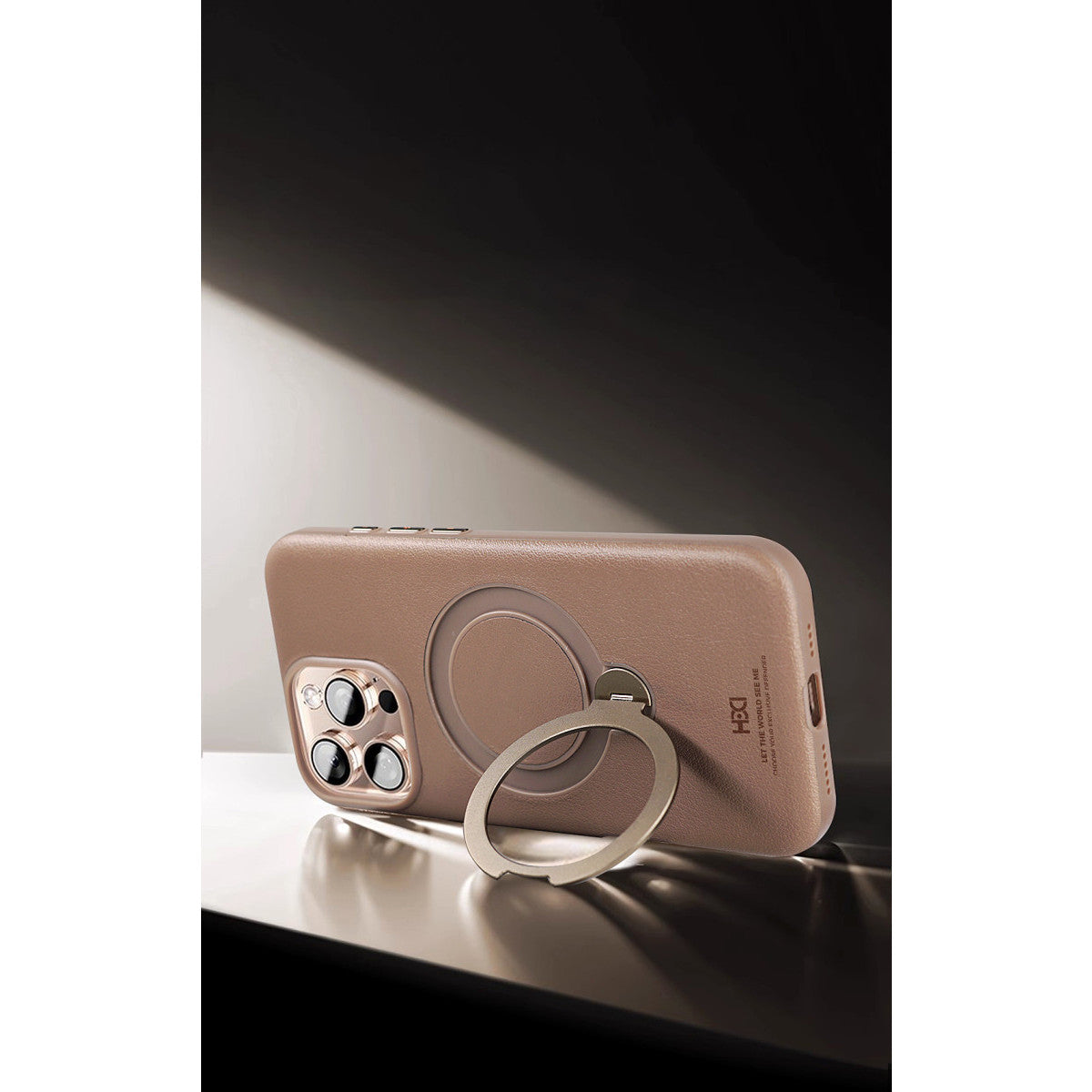 HDD Apple iPhone 16 Pro Vapor Deri Magsafe Standlı Kılıf