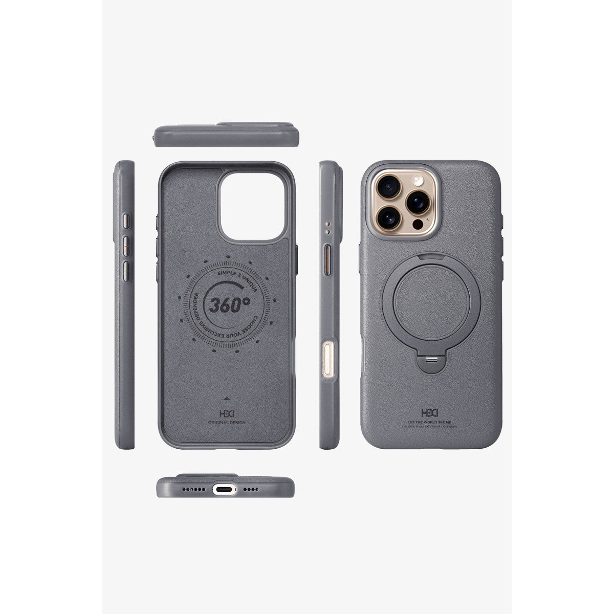 HDD Apple iPhone 16 Pro Vapor Deri Magsafe Standlı Kılıf