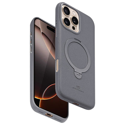 HDD Apple iPhone 16 Pro Vapor Deri Magsafe Standlı Kılıf
