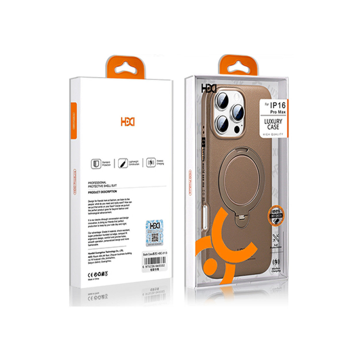 HDD Apple iPhone 16 Vapor Deri Magsafe Standlı Kılıf