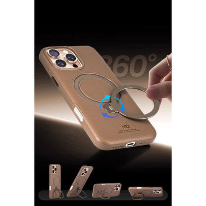 HDD Apple iPhone 16 Vapor Deri Magsafe Standlı Kılıf