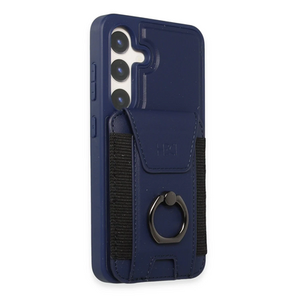 HDD Samsung Galaxy S24 HBC-228 Havana Magnet Kartvizitli Kapak - Lacivert