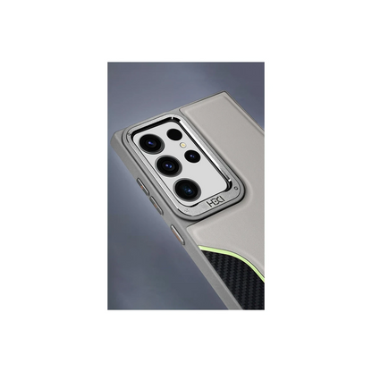 HDD Samsung Galaxy S24 Ultra HBC-264 Lambor Karbon Fiber Sport Kapak - Natural Grey