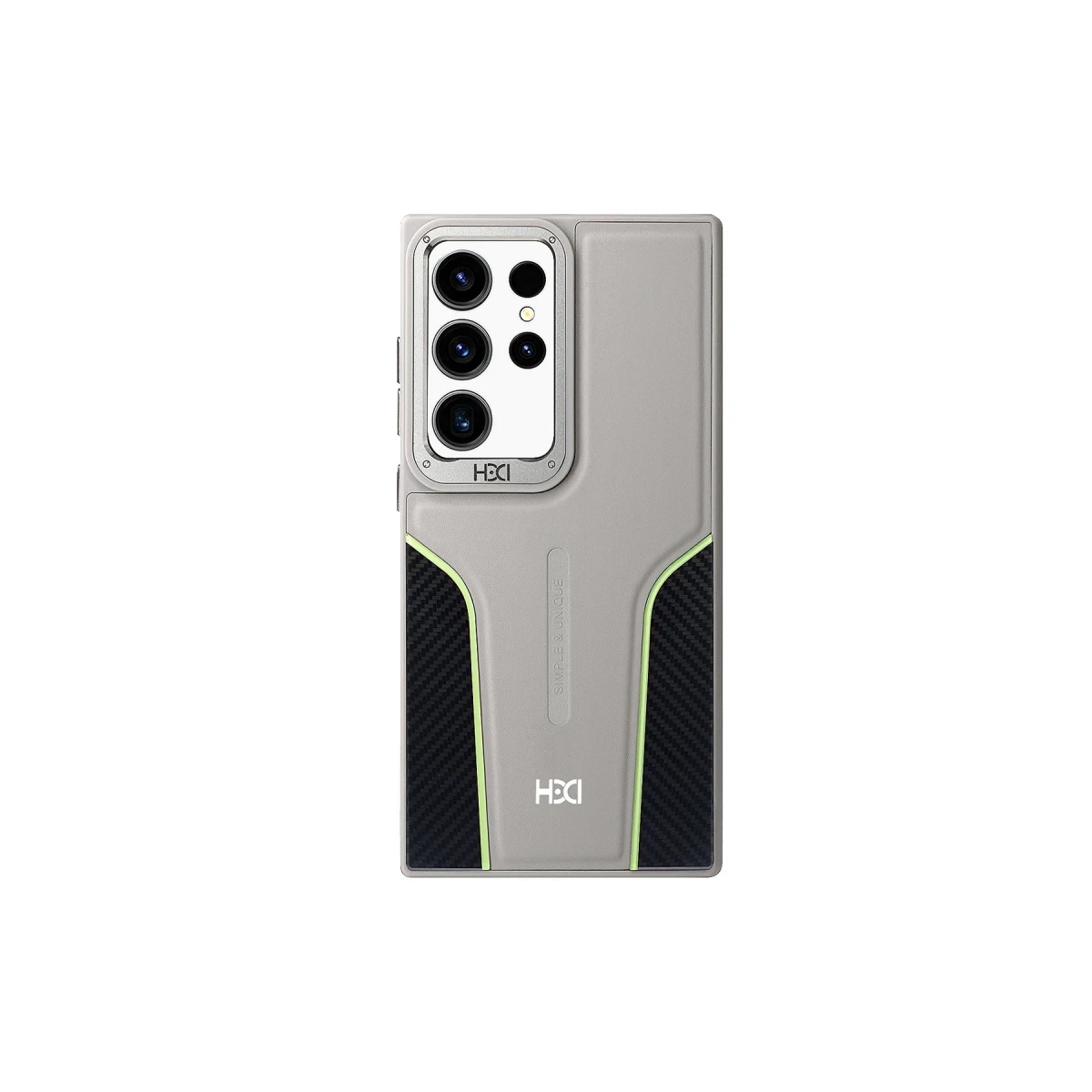 HDD Samsung Galaxy S24 Ultra HBC-264 Lambor Karbon Fiber Sport Kapak - Natural Grey