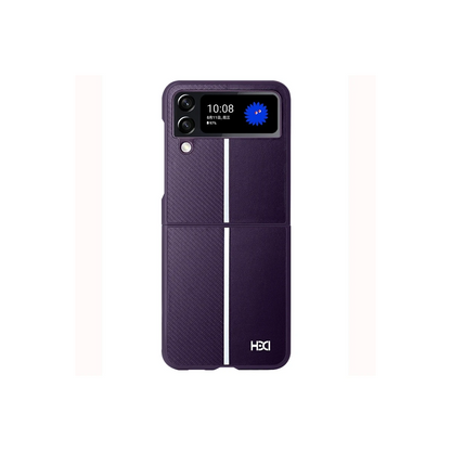 HDD Samsung Galaxy Z Flip 4 Kılıf HBC-155 Lizbon Kapak - Derin Mor