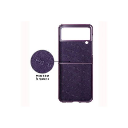 HDD Samsung Galaxy Z Flip 4 Kılıf HBC-155 Lizbon Kapak - Derin Mor