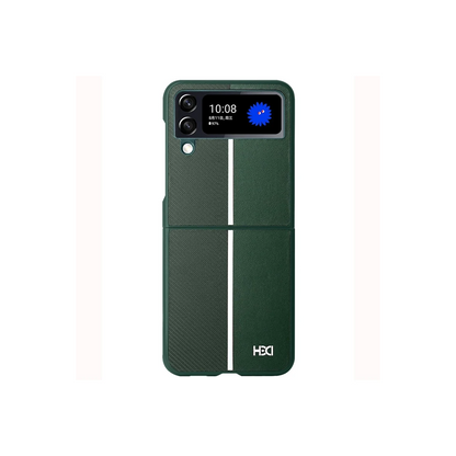 HDD Samsung Galaxy Z Flip 4 Kılıf HBC-155 Lizbon Kapak - Koyu Yeşil