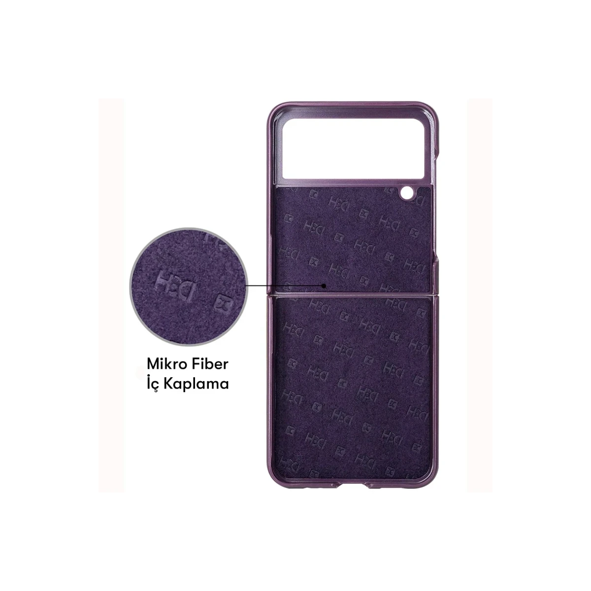 HDD Samsung Galaxy Z Flip 4 Kılıf HBC-156 Forum Magneticsafe Kapak - Kahverengi