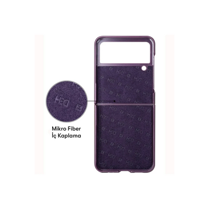 HDD Samsung Galaxy Z Flip 4 Kılıf HBC-156 Forum Magneticsafe Kapak - Kahverengi
