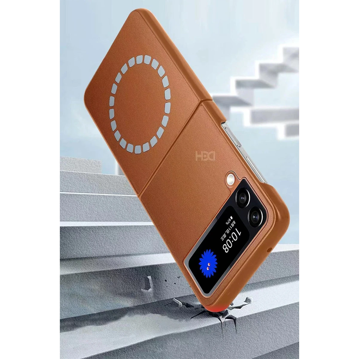 HDD Samsung Galaxy Z Flip 4 Kılıf HBC-156 Forum Magneticsafe Kapak - Lacivert