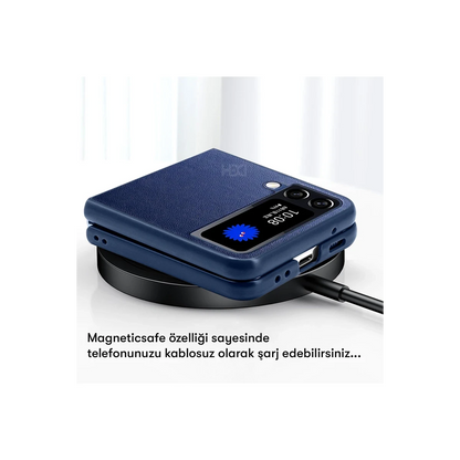 HDD Samsung Galaxy Z Flip 4 Kılıf HBC-156 Forum Magneticsafe Kapak - Siyah