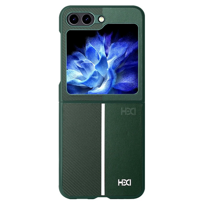HDD Samsung Galaxy Z Flip 5 Kılıf HBC-155 Lizbon Kapak - Koyu Yeşil