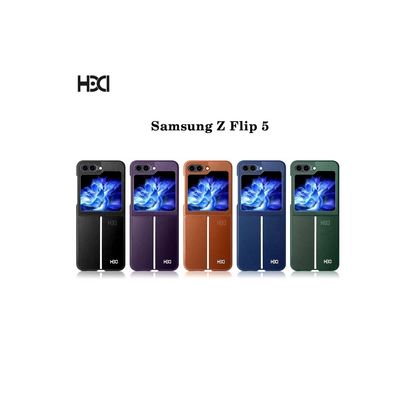 HDD Samsung Galaxy Z Flip 5 Kılıf HBC-155 Lizbon Kapak - Koyu Yeşil