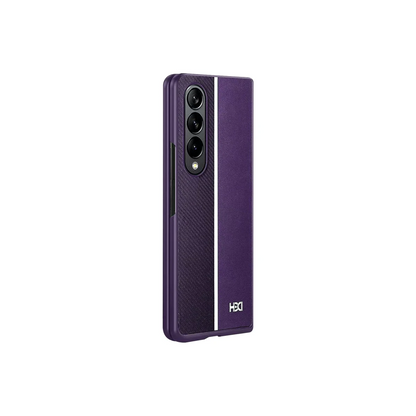 HDD Samsung Galaxy Z Fold 3 Kılıf HBC-155 Lizbon Kapak - Derin Mor
