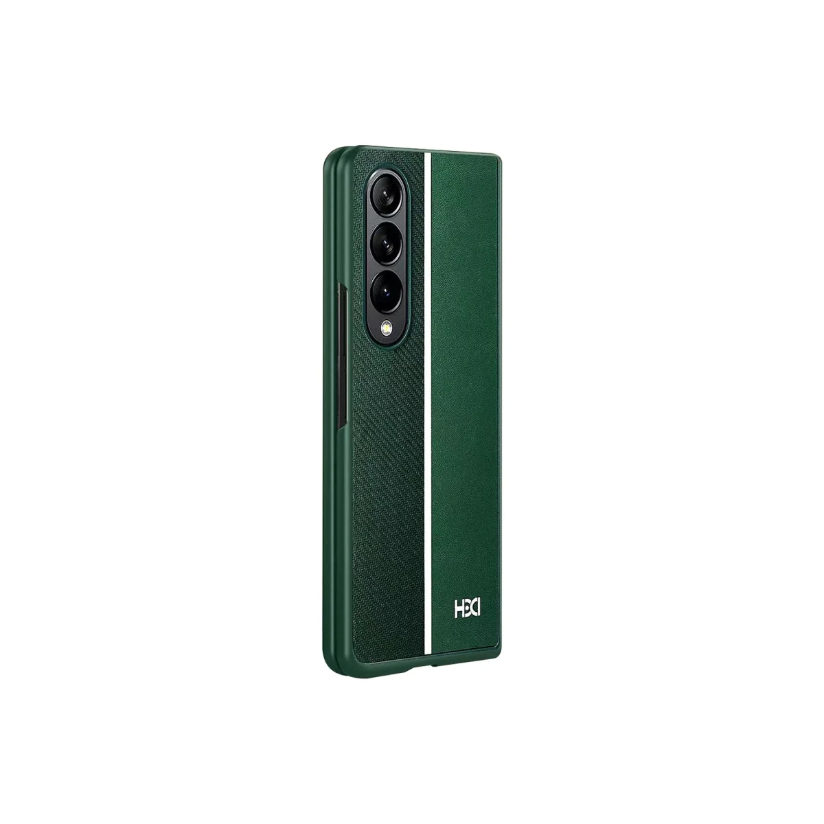 HDD Samsung Galaxy Z Fold 3 Kılıf HBC-155 Lizbon Kapak - Koyu Yeşil